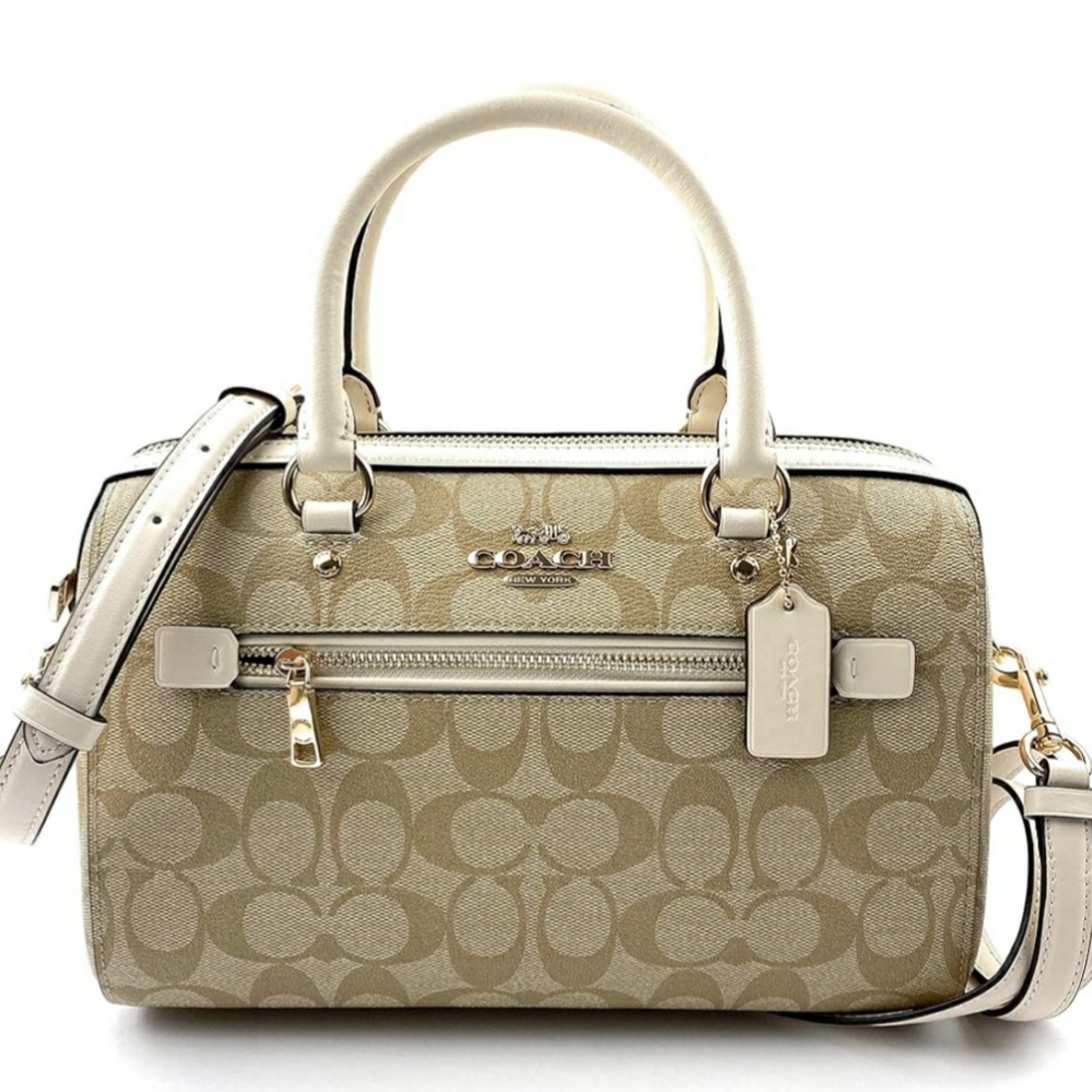 ⭐ NWT COACH ROWAN SATCHEL SIGNATURE CANVAS